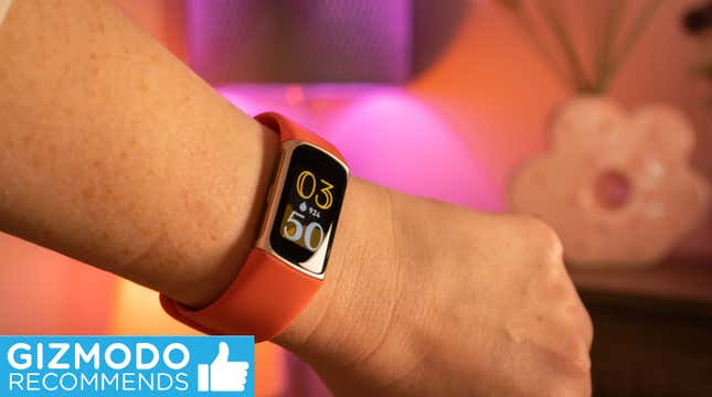 Fitbit Charge 6 on a wrist. 