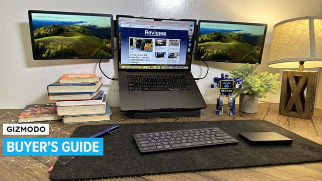 A MacBook Pro on top of a Casa Pop-Up Desk using a Xebec Snap