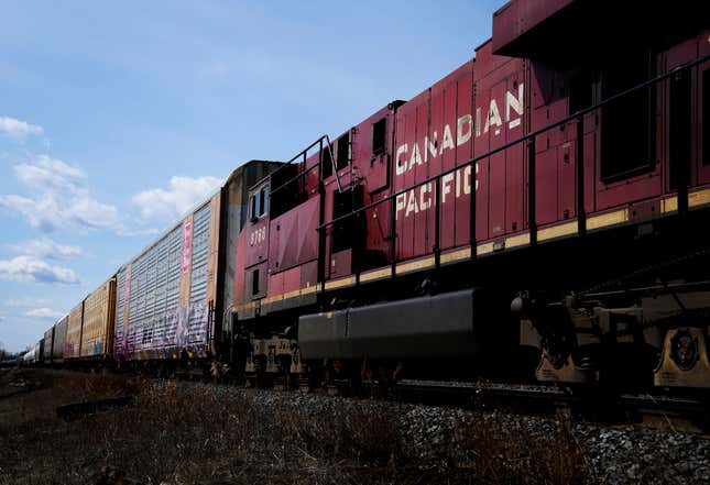 Image for article titled A huge freight rail shutdown is looming in Canada. Here&#39;s what to know and why it matters