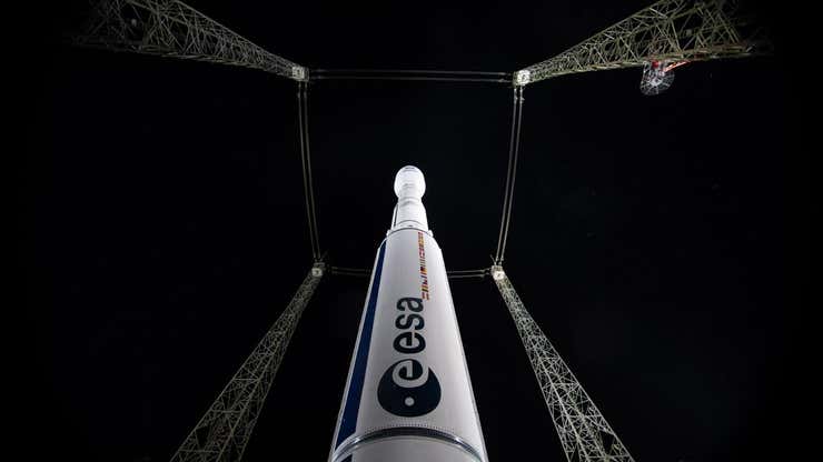 Image for Crucial Rocket Parts End Up Crushed in a Landfill, Imperiling Satellite Mission